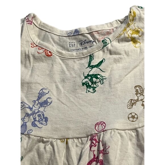 BabyGAP Disney Top Girls Size 3 Minnie Mouse graphic Sports Pullover Organic Cot - Picture 4 of 5